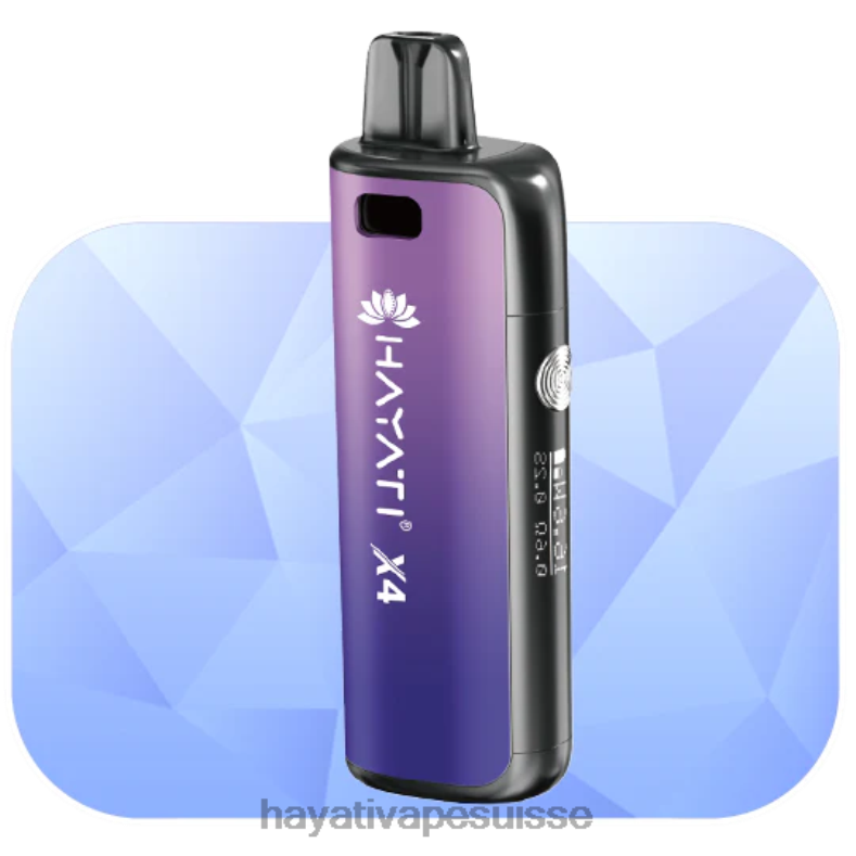 Hayati X4 système de dosettes rechargeables violet brumeux - Hayati vape flavours 2ND0X61